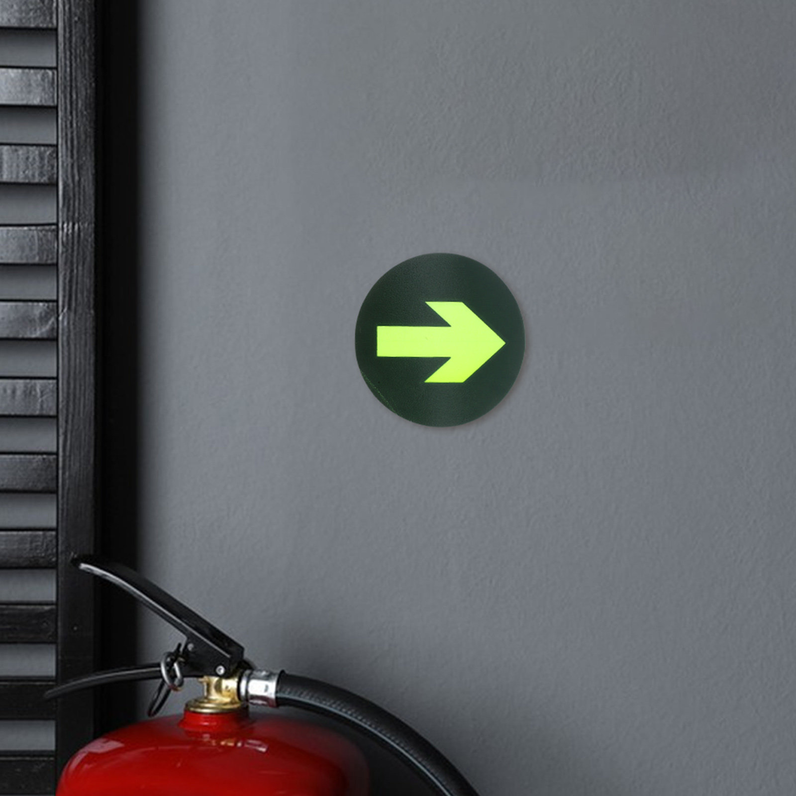 Emergency Exit Sign - 10Pcs Waterproof Night Visibility Arrow Floor