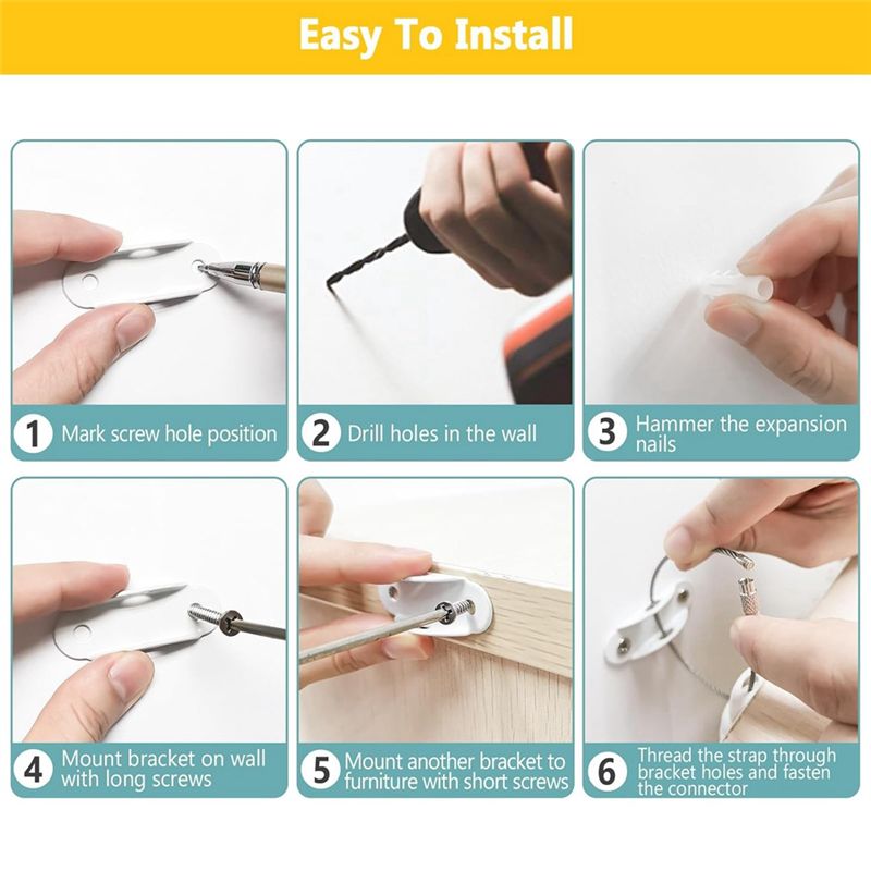 Anti Tip Furniture Anchors Ear - Earthquake Anchor Strap ulasan dan harga