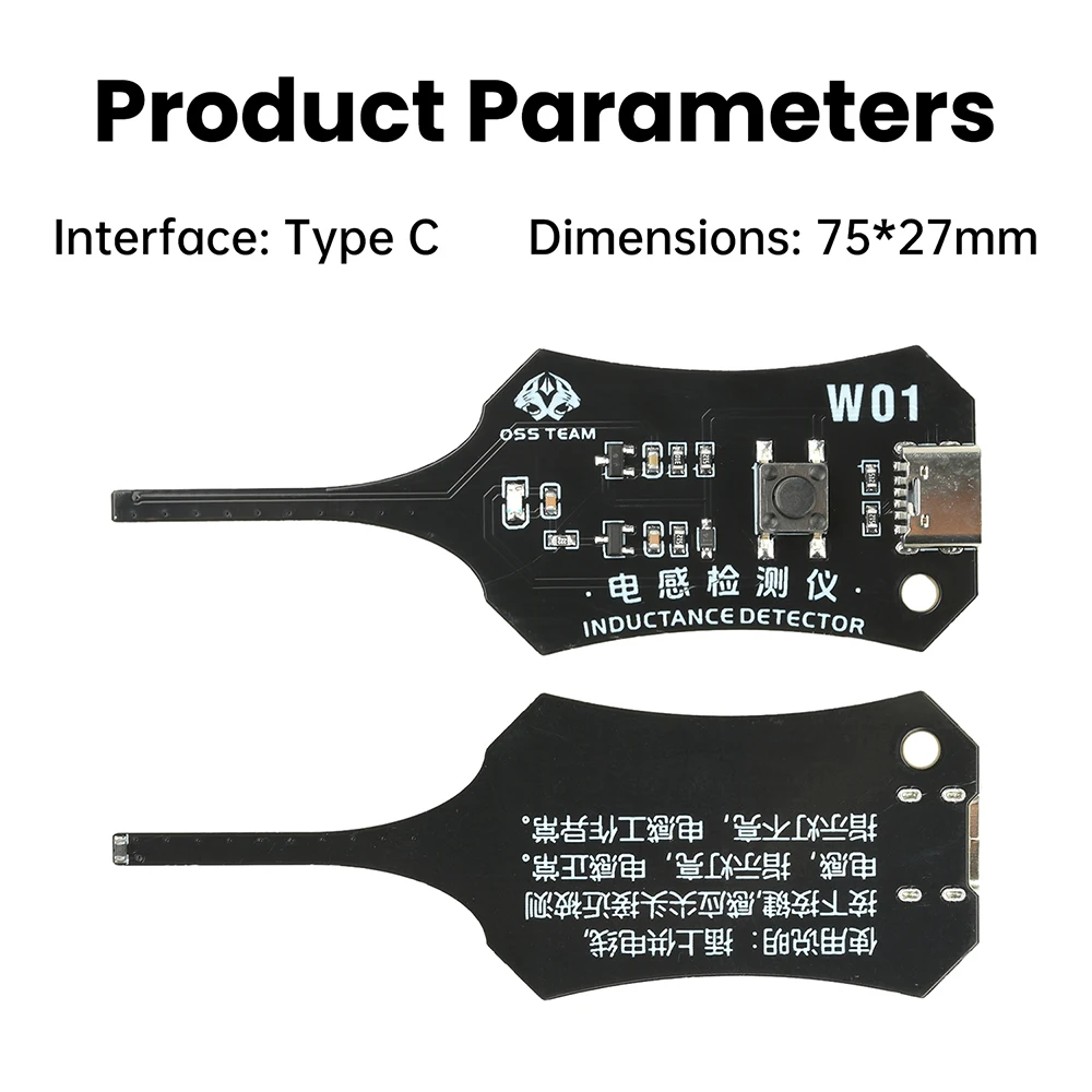 W01 Type C Inductance Tester M - Co Detector Plug ulasan dan harga