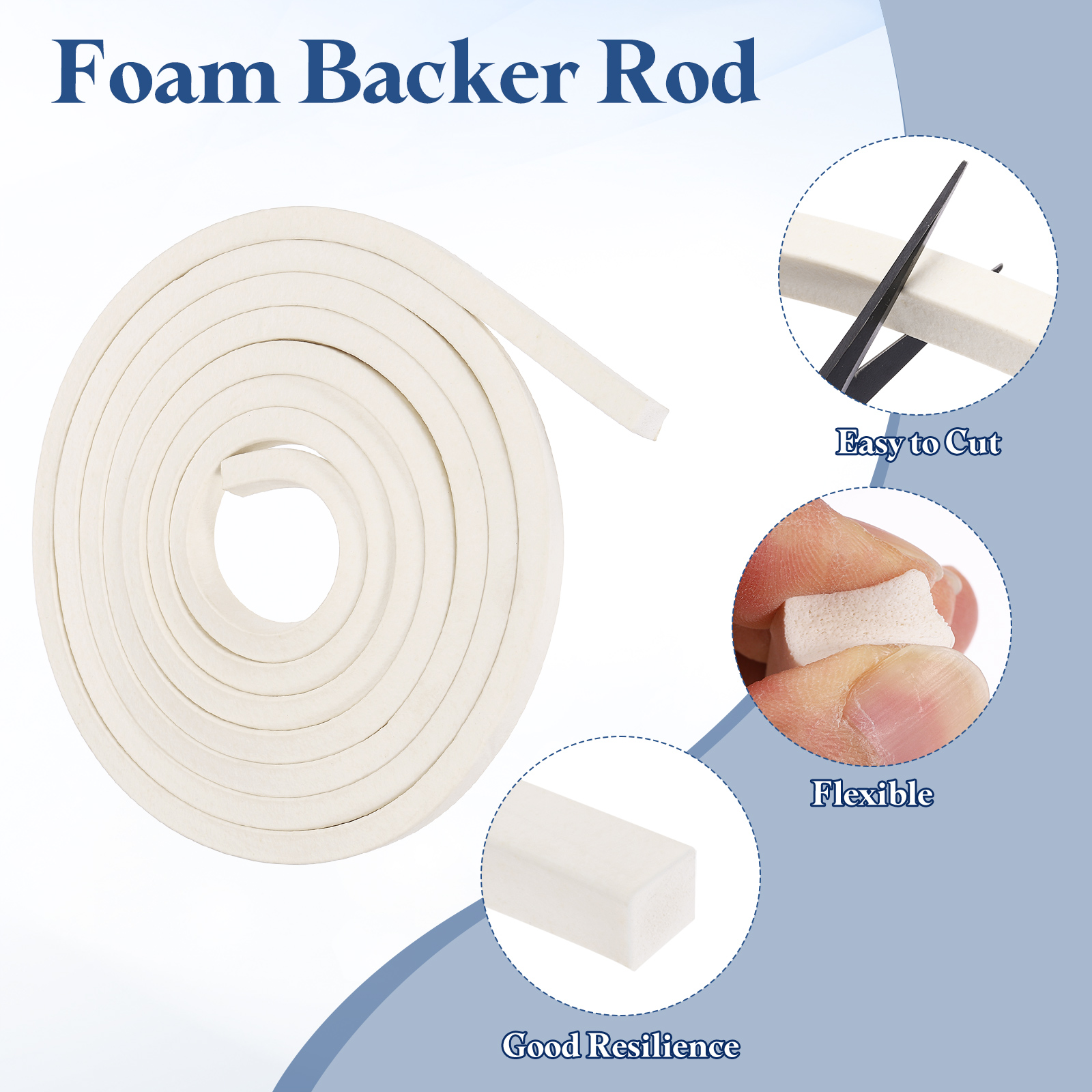 Uxcell 2.5Meters White Foam Ba - Window Lock Bar ulasan dan harga