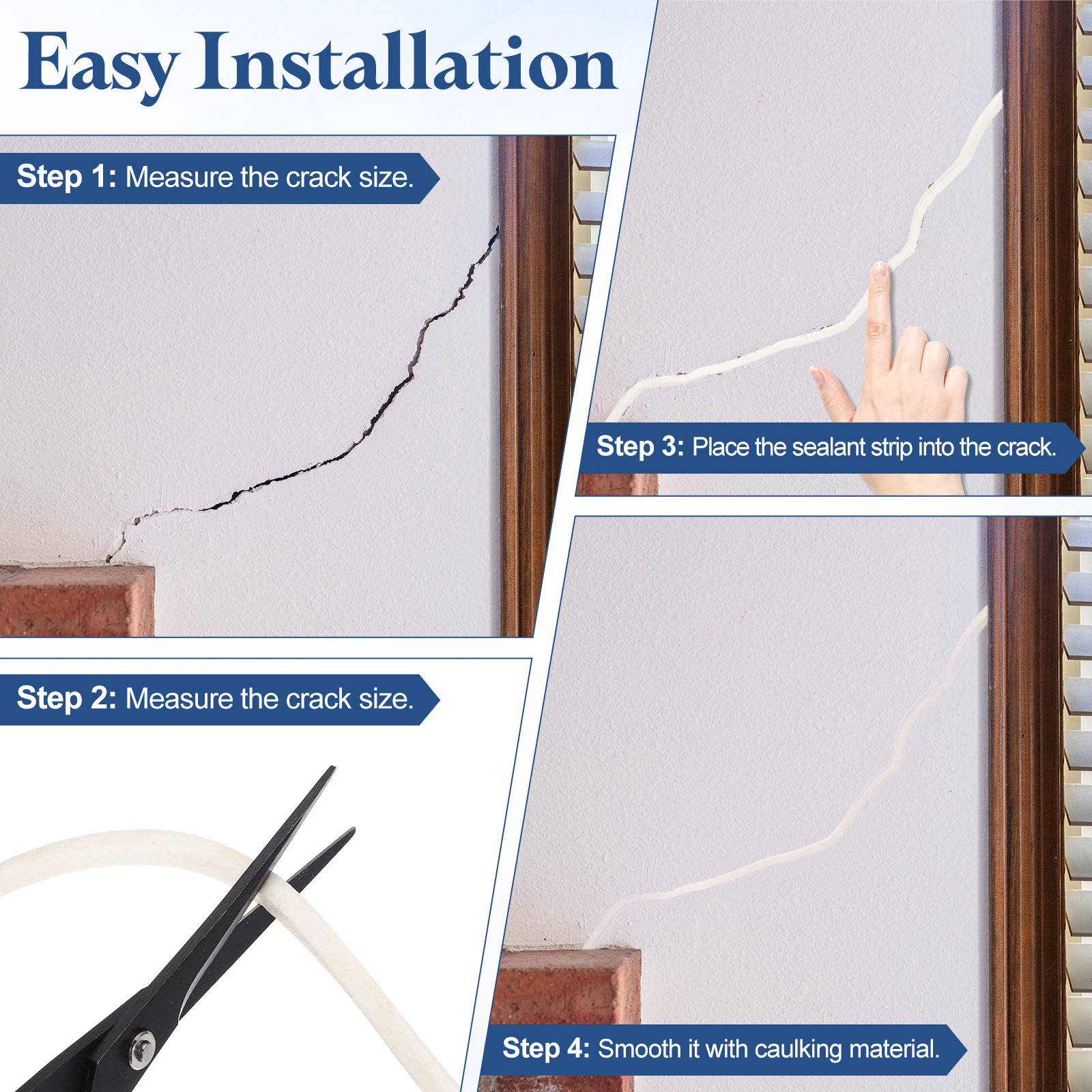 Uxcell 2.5Meters White Foam Ba - Window Lock Bar ulasan dan harga