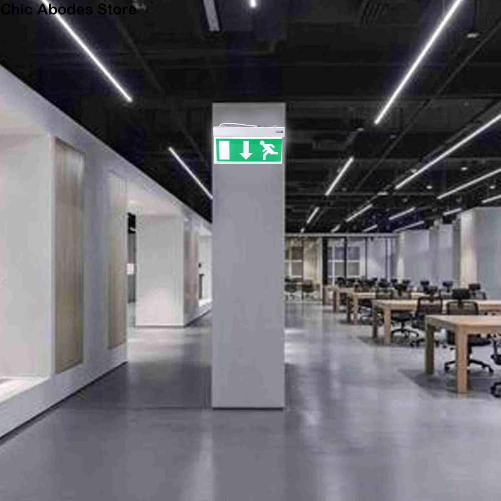 110-240V Commercial LED Emerge - Emergency Exit Sign ulasan dan harga